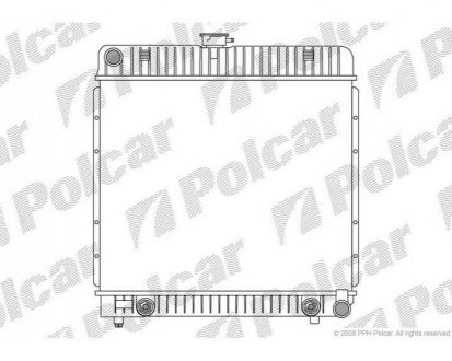 Фото автозапчасти радіатор охолодження Polcar 501308-2