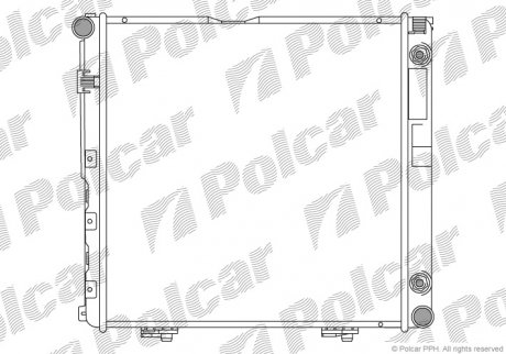 Фото автозапчастини радіатор охолодження Polcar 501408A6