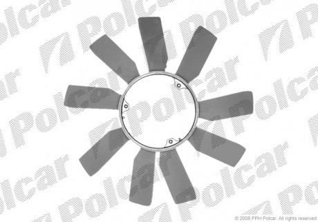 Крыльчатка вентилятора MERCEDES W124 (6032000523, 6032) Polcar 501423F1 (фото 1)