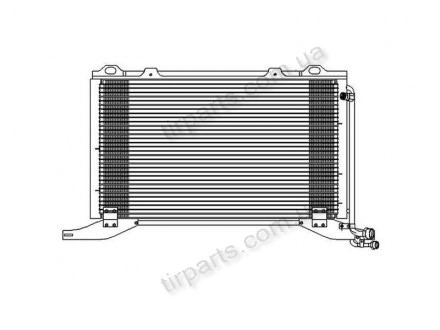 Радиатор кондиционера MERCEDES E-W210 96- (2108300370, 2108300770) Polcar 5015K8C3S