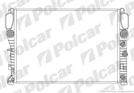 Радіатор охолодження CLS (2115001302) Polcar 501608-3
