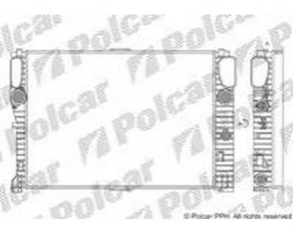 Фото автозапчасти радиатор охлаждения CLK (209)-CABRIOLET/(2115000802, 2115003202) Polcar 501608A4 (фото 1)