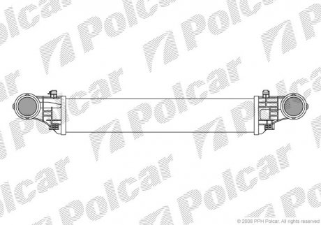 Радіатор повітря (Інтеркулер) Polcar 5016J8-1 (фото 1)