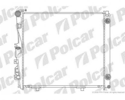 Фото автозапчасти радиатор охлаждения 124 84-/93- (1245002803, 1245009003) Polcar 502408-0