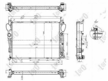 Фото автозапчасти радиатор охлаждения S-KLASA (220) 98- (2205000903) Polcar 502508-4