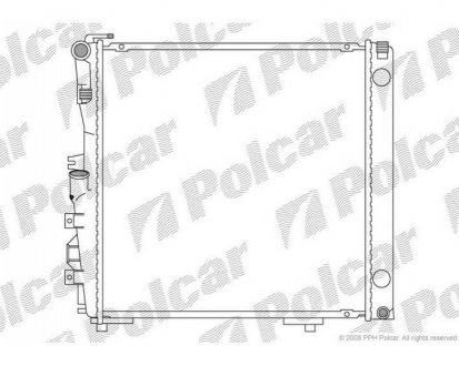 Фото автозапчасти радиатор охлаждения 126 80-91 (1265004103, 1265005103) Polcar 502608-5