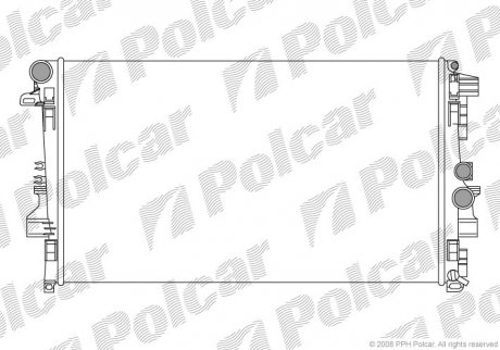 Радиатор охлаждения VITO/VIANO (639) 03- (6395010401) Polcar 5040081X
