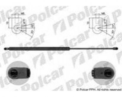 Фото автозапчастини амортизатор кришки багажника і капота VITO/V-KLASSE, 04-10 (6399800064) Polcar 5040AB2