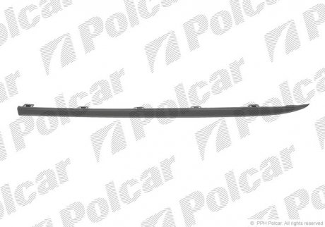 Спойлер бампера переднего правый ML-KLASSE(W163), 98- (1638851425) Polcar 5044252 (фото 1)