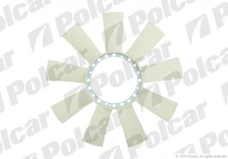 Крильчатка вентилятора MERC. T1 (210-410) (6022000623) Polcar 506123F2 (фото 1)
