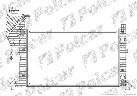 Радиатор охлаждения SPRINTER 95- (9015003100) Polcar 506208A2