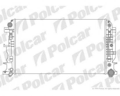 Фото автозапчасти радиатор охлаждения SPRINTER (9065000402, 9065000302) Polcar 506508-2