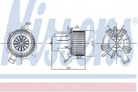 Вентилятор кабіни Polcar 5098NU-1