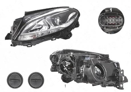 Фото автозапчастини фара основна Polcar 50T209-U