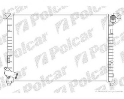 Фото автозапчастини радіатор охолодження Polcar 510108-3