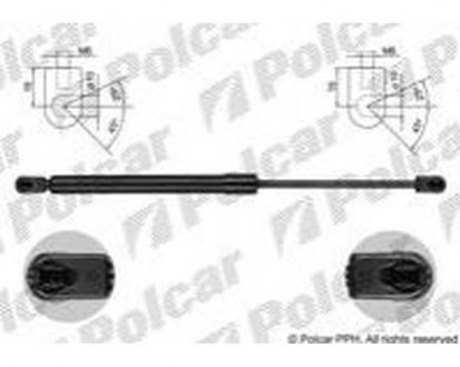 Амортизатор кришки багажника і капота ONE/COOPER, 07- (51247167442) Polcar 5102AB
