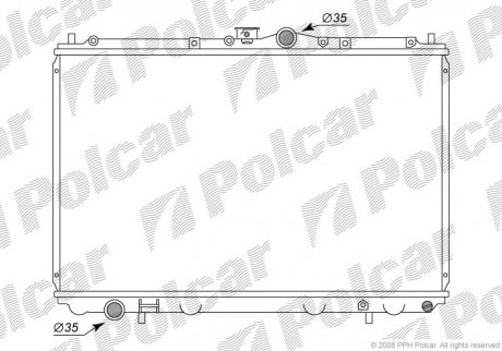 Радиатор охлаждения SPACE STAR (MR299522) Polcar 521008-1