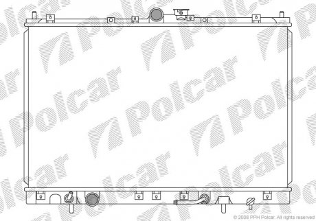 Радиатор охлаждения SPACE WAGON (MR281548, MR281547) Polcar 525208-1