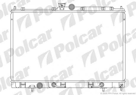 Радиатор охлаждения OUTLANDER (MR993927) Polcar 526508-1