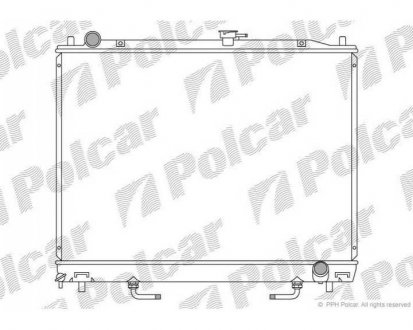 Фото автозапчастини радіатор охолодження PAJERO 99- (MB890951, MR968056, MR968286) Polcar 527408-2