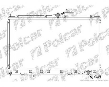 Фото автозапчасти радиатор охлаждения 3000 GT (GTO) 90-/92 (MB924242) Polcar 5290083K