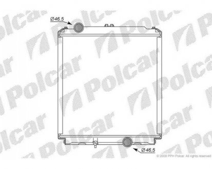 Фото автозапчасти радиатор охлаждения CANTER 93- (MC127002) Polcar 529508-2
