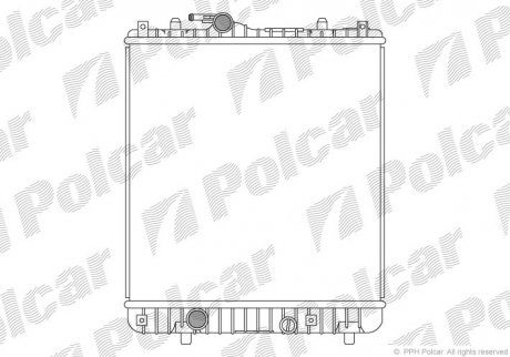 Радіатор охолодження Polcar 550308-2 (фото 1)