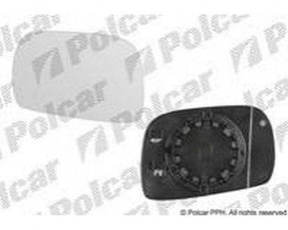 Вставка наружного зеркала левая OPEL AGILA, 01-08 (4705259) Polcar 5503547M (фото 1)