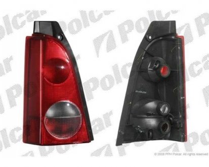 Фото автозапчасти фонарь задний OPEL AGILA, 01-08 (920051/41, 4704520, 4705420, 9209548) Polcar 550387-E