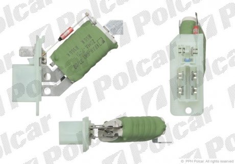 Регулятор вентилятора кабіни OPEL ASTRA F / CLASSIC (90421995, 1845786) Polcar 5507KST1X (фото 1)
