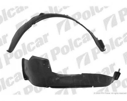 Фото автозапчастини підкрилок правий OPEL ASTRA II 3.98- (06102304) Polcar 5508FP1