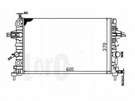 Радиатор охлаждения ZAFIRA (13145211, 1300266) Polcar 5509082K