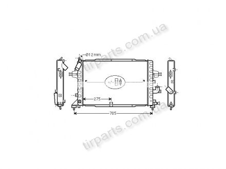 Фото автозапчасти радиатор охлаждения Astra H 04- (1300269, 13143570) Polcar 550908-3