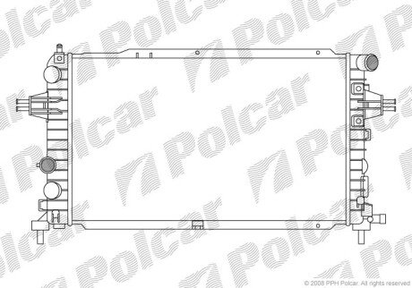 Фото автозапчастини радіатори охолодження Polcar 550908-5