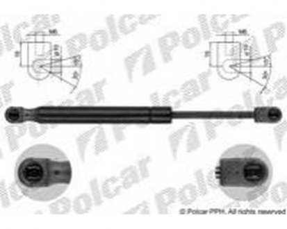 Фото автозапчастини амортизатор кришки багажника і капота VECTRA C, 06-08 (0176607, 9177081, 176607) Polcar 5518AB
