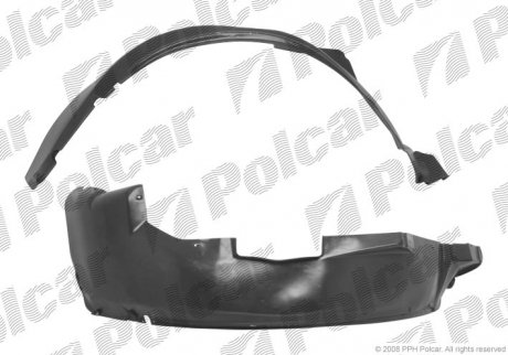 Фото автозапчасти подкрылок правый OPEL OMEGA B 10.99- Polcar 5528FP1