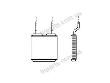 Фото автозапчасти радіатор обігріву Polcar 5555N8-1