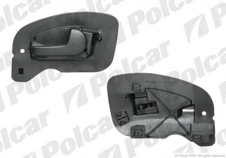 Фото автозапчастини внутрішня ручка OPEL CORSA, 01- (9224251) Polcar 5556ZW42 (фото 1)