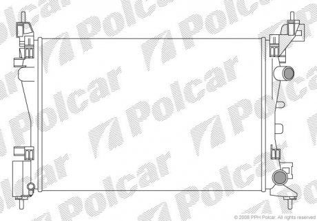Радіатор охолодження Polcar 555808-2