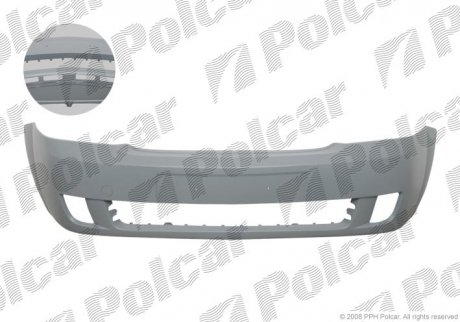Бампер передній OPEL MERIVA, 03- (1400294) Polcar 555907-1 (фото 1)
