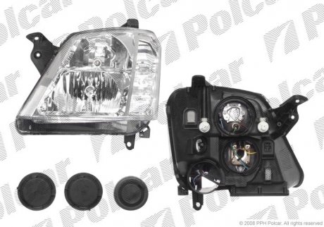 Фара основная OPEL MERIVA, 03- (193175364, 93175364, 12 16 153, 1216153) Polcar 555909-V