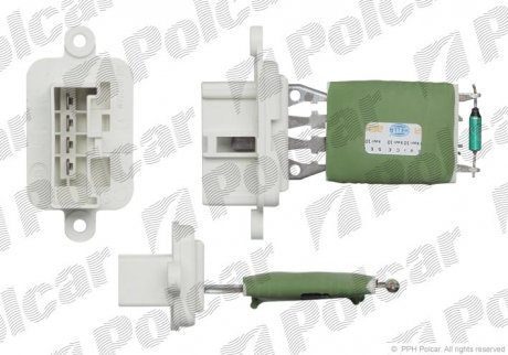 Регулятор вентилятора кабины OPEL MERIVA (6845780, 13124714, 13124715) Polcar 5559KST1X
