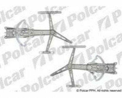 Фото автозапчастини склопідйомник електричний без електромотора OPEL ZAFIRA, 99- (5140020) Polcar 5560PSG2