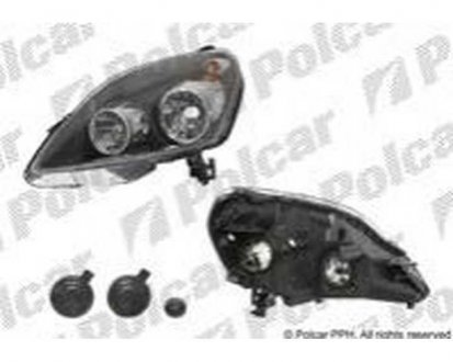 Фара основная ZAFIRA 05- (093190409, 1216670, 1216572, 93179911, 93190409, 24451053) Polcar 5561102E