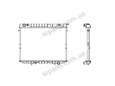 Фото автозапчасти радиатор охлаждения FRONTERA (6302020, 91153279) Polcar 558008-2