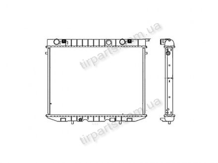Радіатор охолодження FRONTERA (91147724, 1302058) Polcar 558008-5