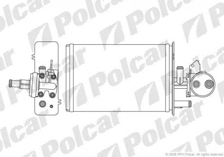 Радіатор пічки Polcar 5701N81