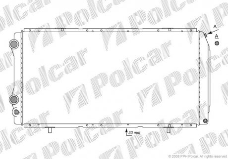 Радіатор охолодження Polcar 570208-2 (фото 1)