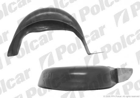 Фото автозапчасти подкрылок правый PEUGEOT 306, 3/93- Polcar 5707FP5