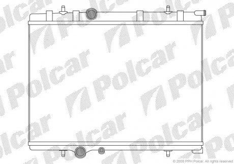 Радіатор охолодження Polcar 571008-7 (фото 1)